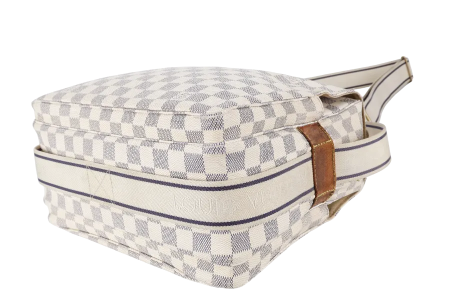 LOUIS VUITTON N51189 NAVIGLIO DAMIER AZUR GOLD HARDWARE WITH DUST COVER