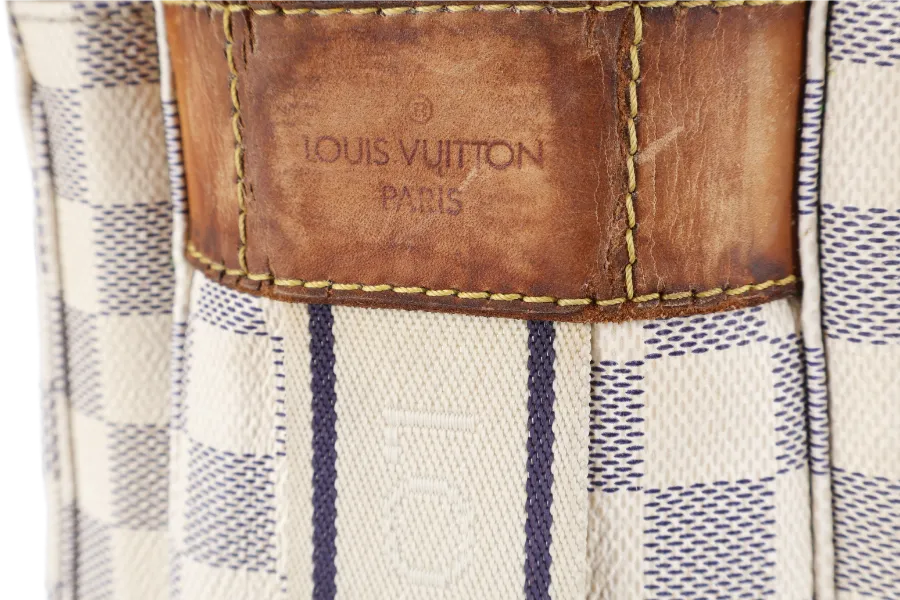 LOUIS VUITTON N51189 NAVIGLIO DAMIER AZUR GOLD HARDWARE WITH DUST COVER