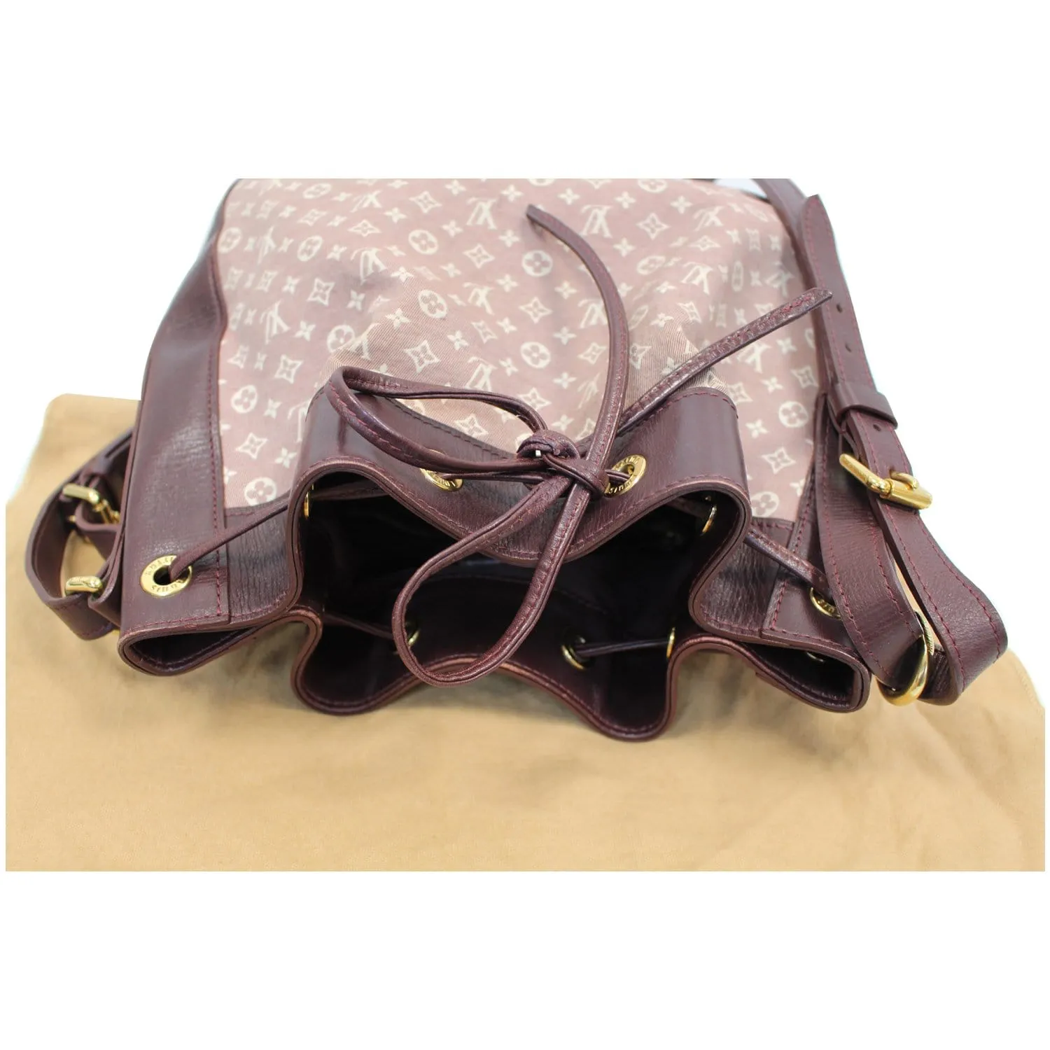 LOUIS VUITTON Noe PM Monogram Idylle Canvas Shoulder Bag Sepia