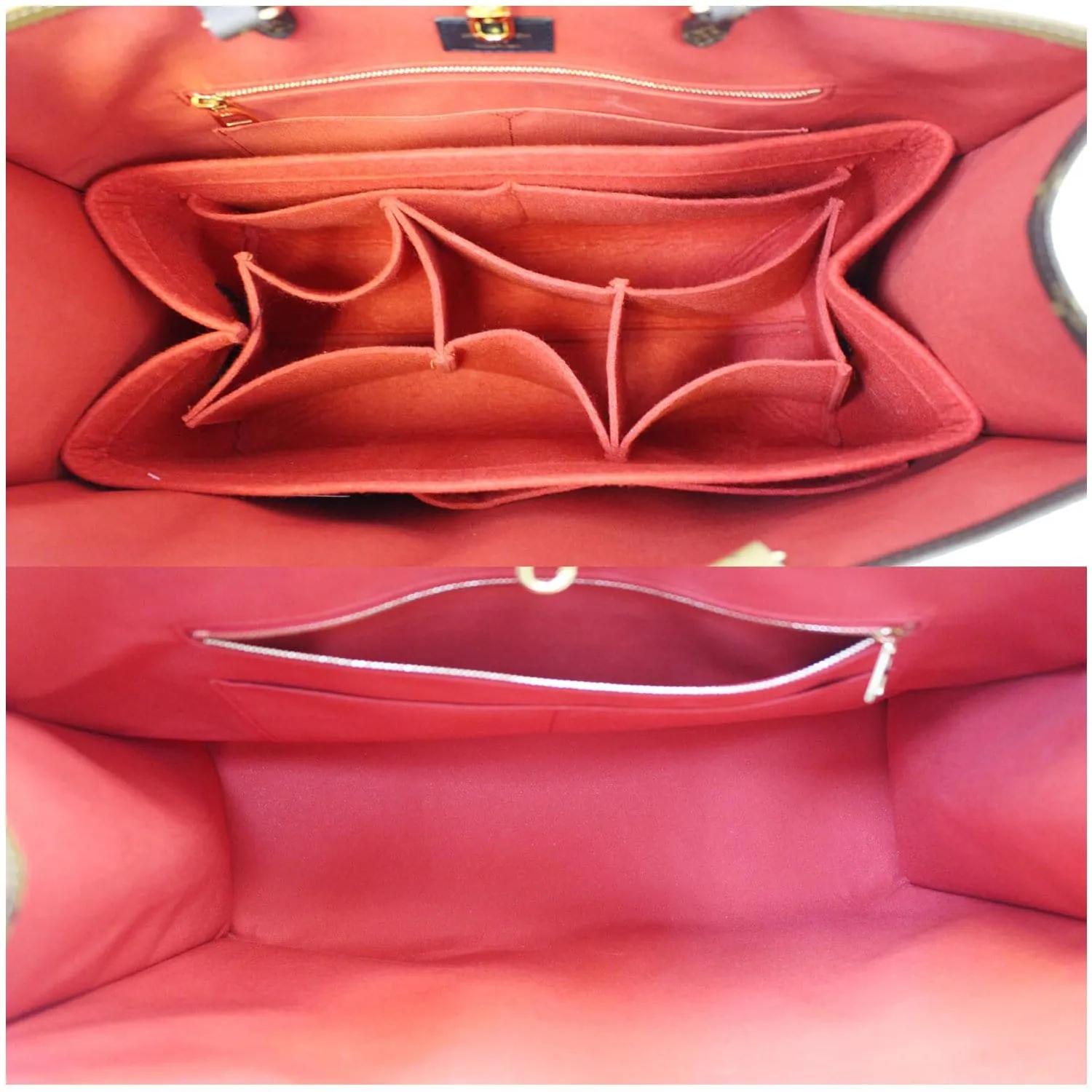 LOUIS VUITTON Onthego Reverse Monogram Giant Canvas Shoulder Bag Brown