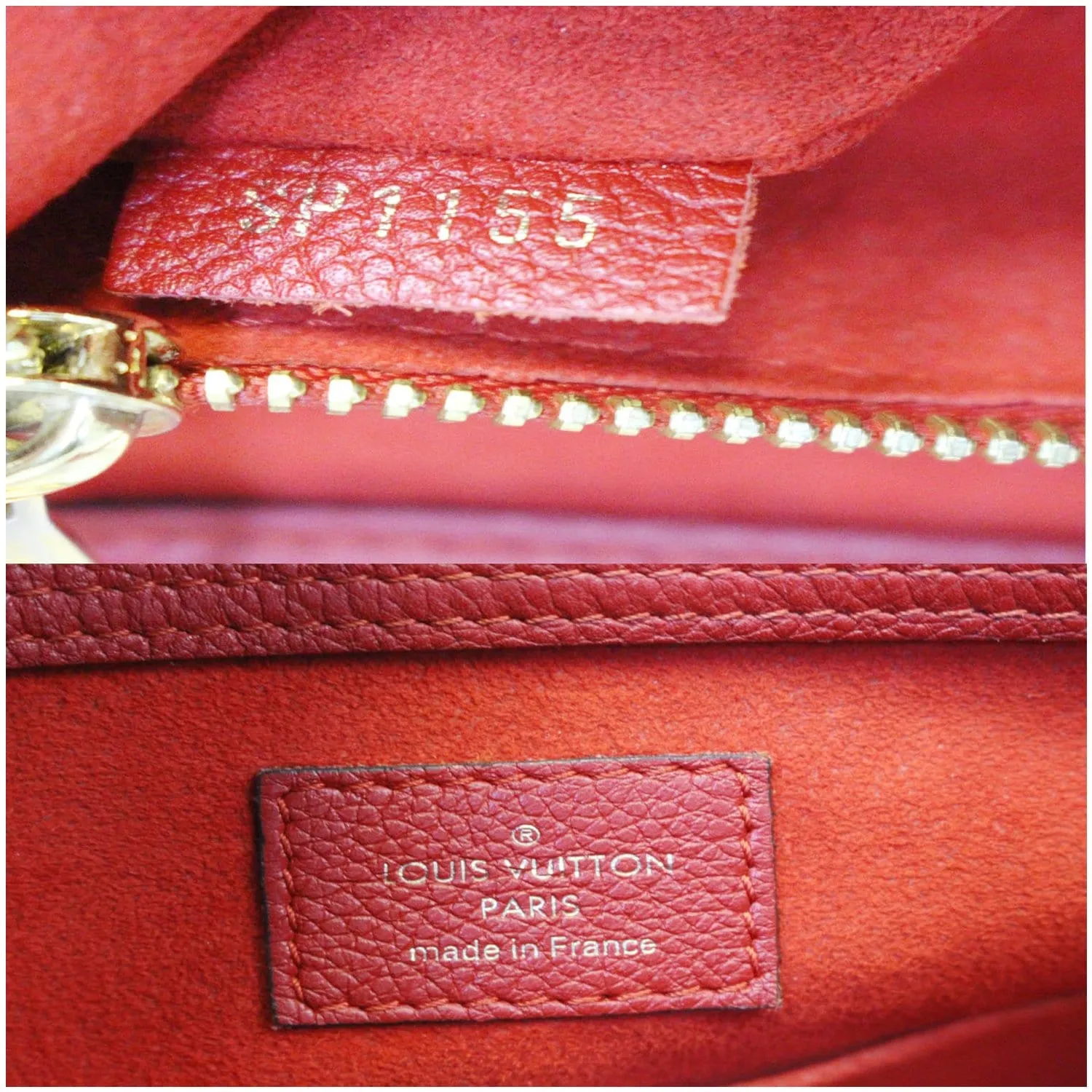 LOUIS VUITTON Pallas Chain Monogram Canvas Shopper Bag Brown