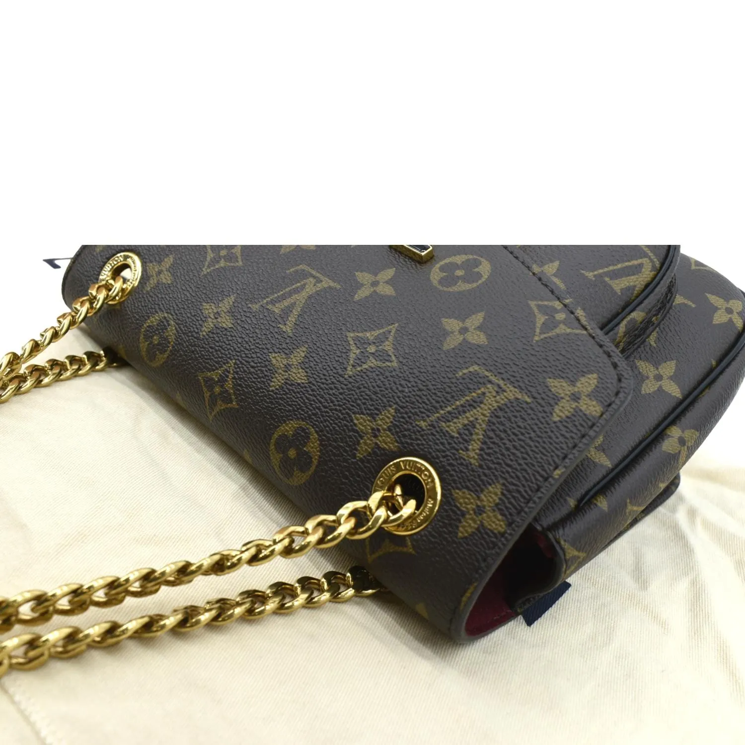LOUIS VUITTON Passy NM Monogram Canvas Shoulder Bag Brown