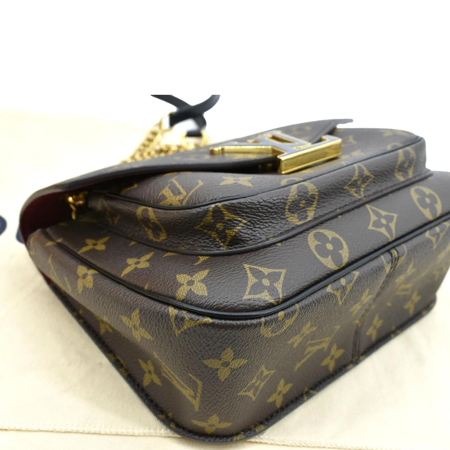 LOUIS VUITTON Passy NM Monogram Canvas Shoulder Bag Brown