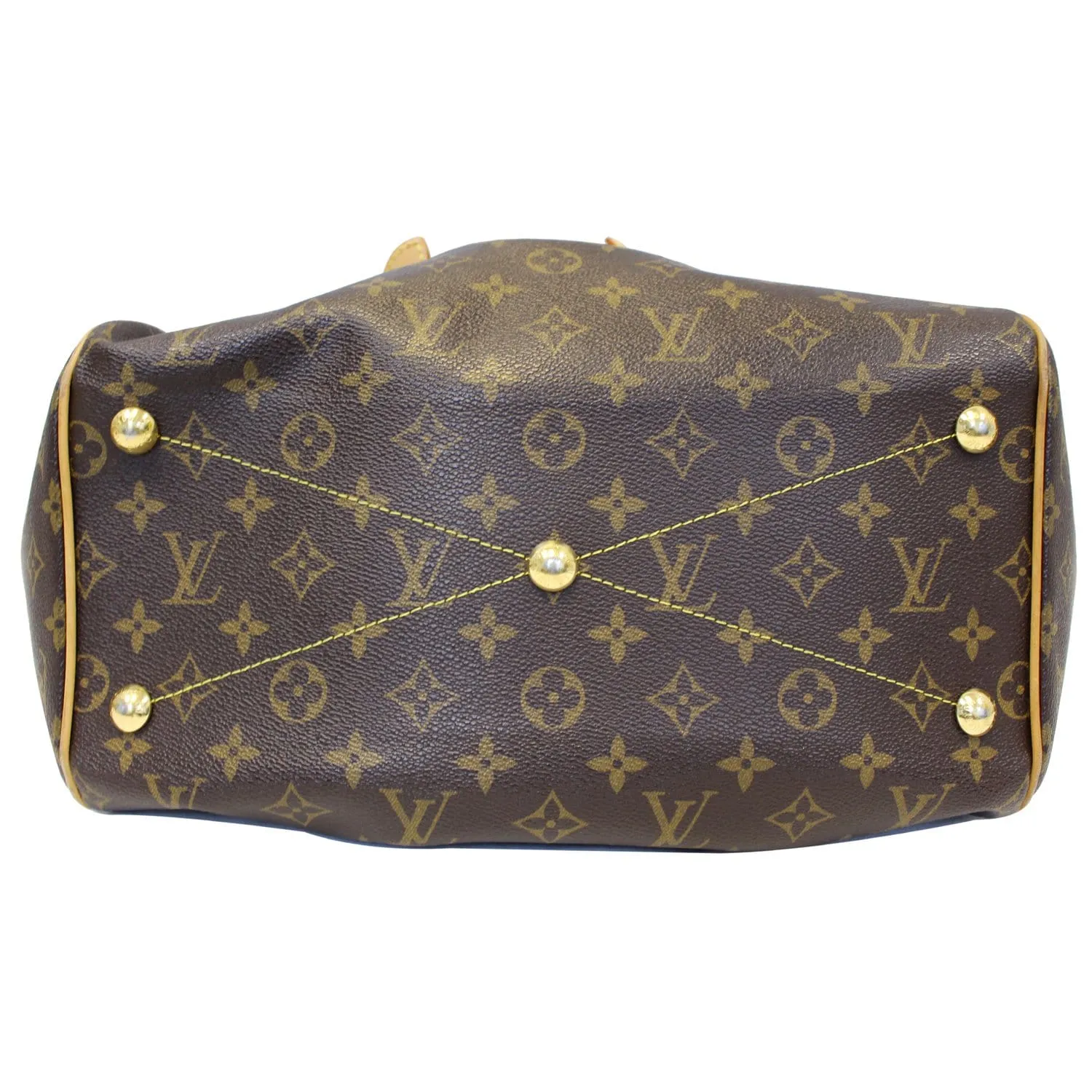 LOUIS VUITTON Tivoli GM Monogram Canvas Brown Shoulder Bag Brown