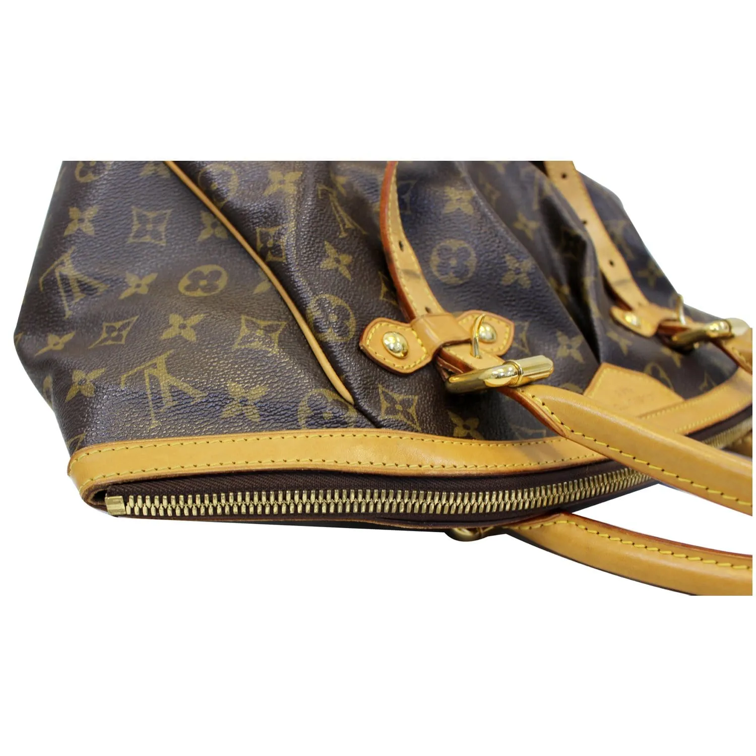 LOUIS VUITTON Tivoli GM Monogram Canvas Brown Shoulder Bag Brown