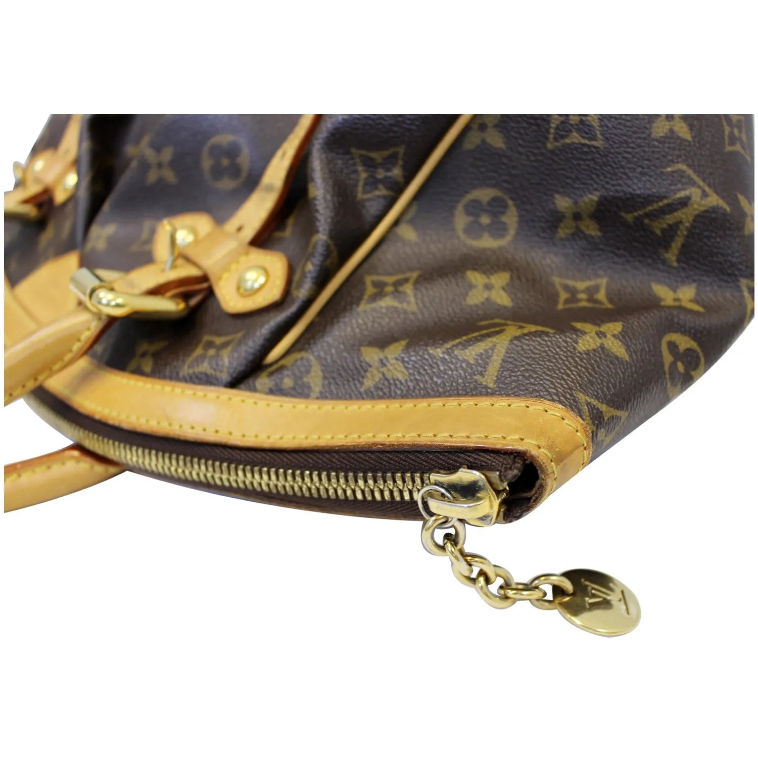 LOUIS VUITTON Tivoli GM Monogram Canvas Brown Shoulder Bag Brown