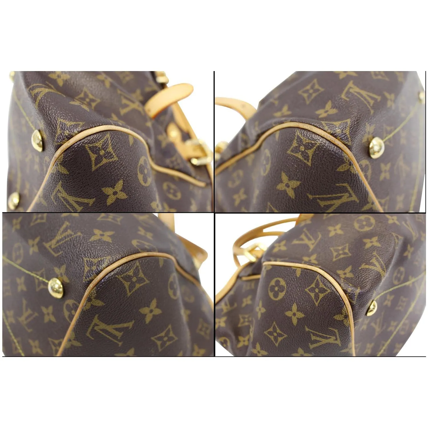 LOUIS VUITTON Tivoli GM Monogram Canvas Brown Shoulder Bag Brown