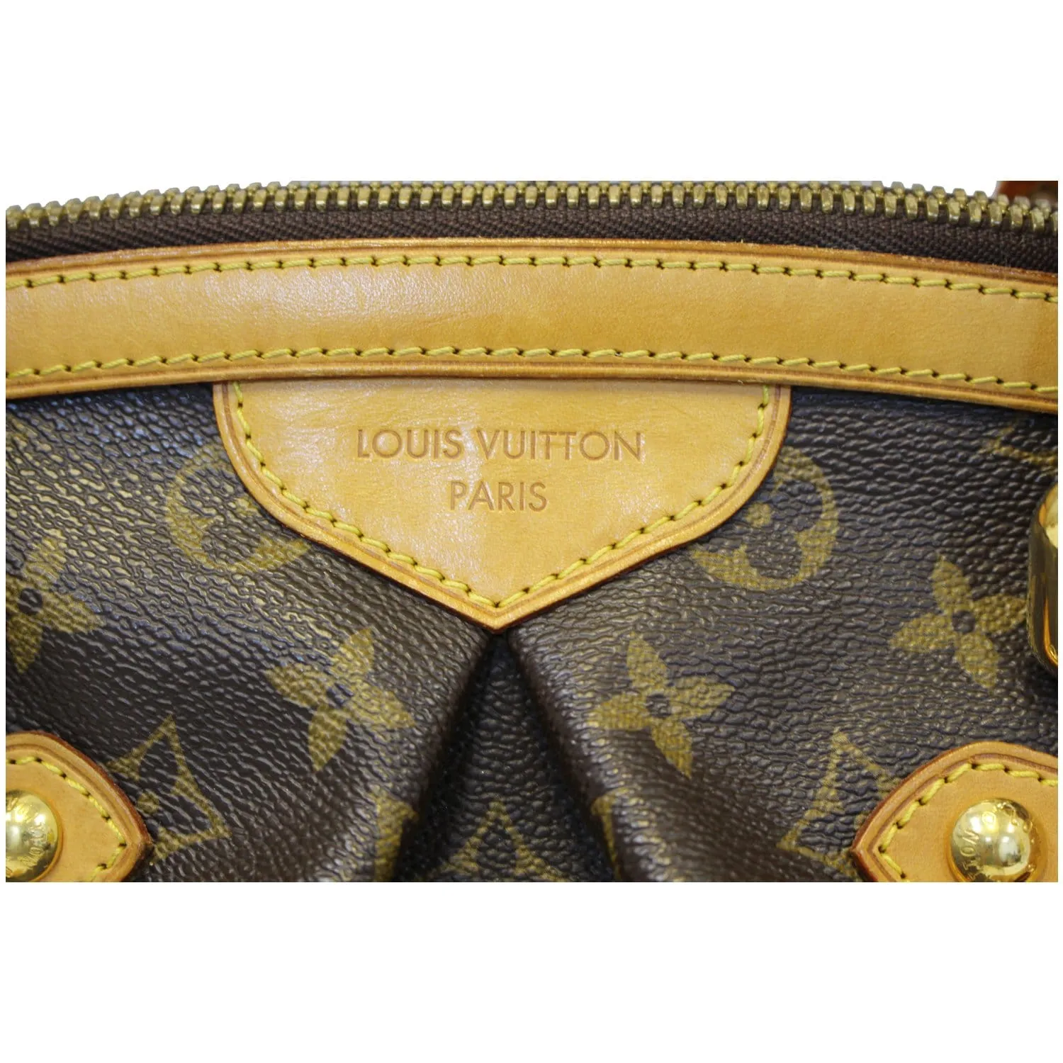 LOUIS VUITTON Tivoli GM Monogram Canvas Brown Shoulder Bag Brown