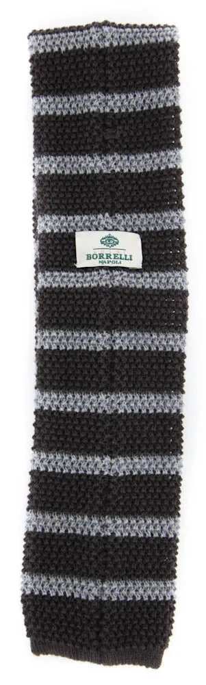 Luigi Borrelli Brown Wool Tie