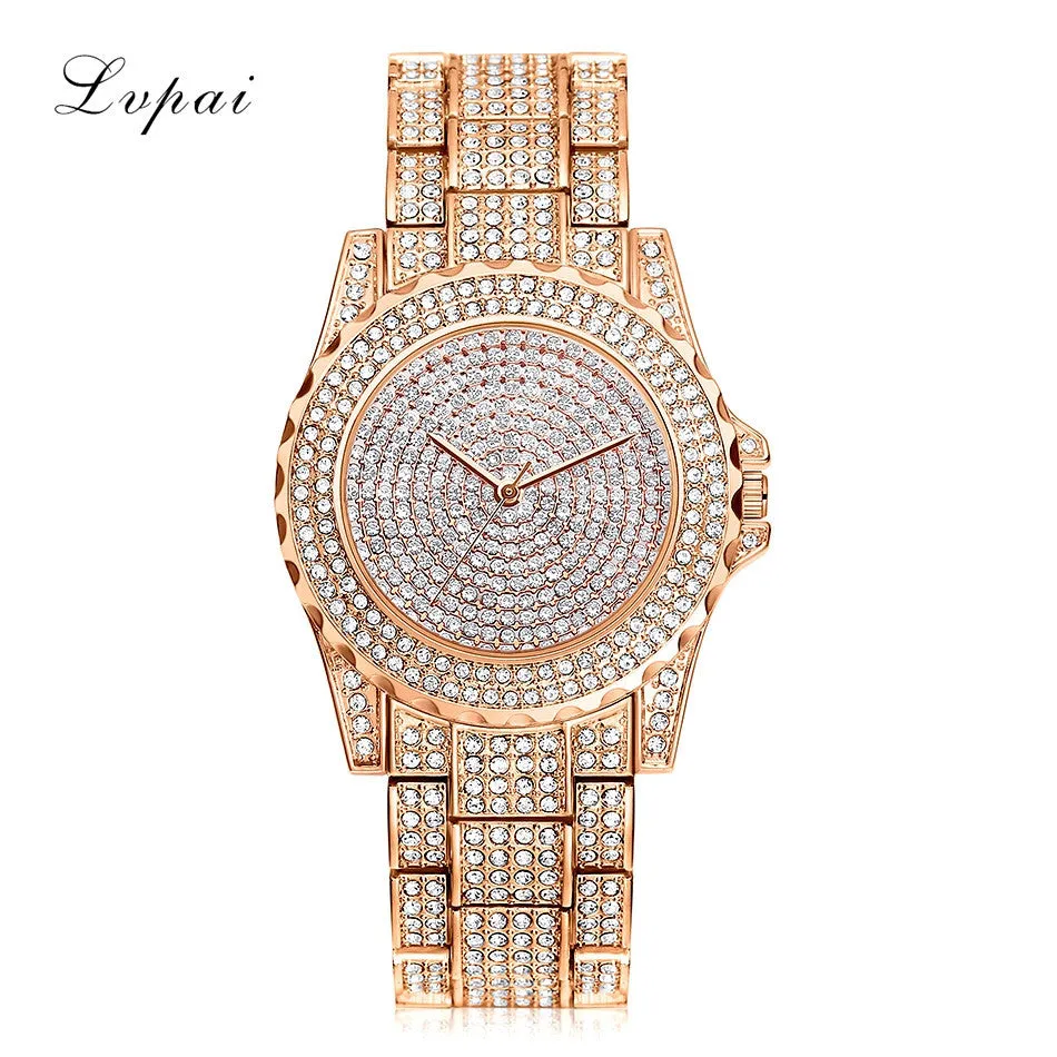 LVPAI Watches Women Quartz Wristwatch Clock Ladies Dress Gift Watches