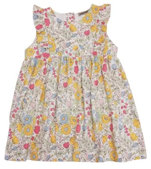 Lyann & Noah Girl's "Pastel Flowers" Ruffle Dress
