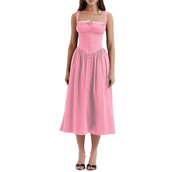 Magaly® | Black midi sundress