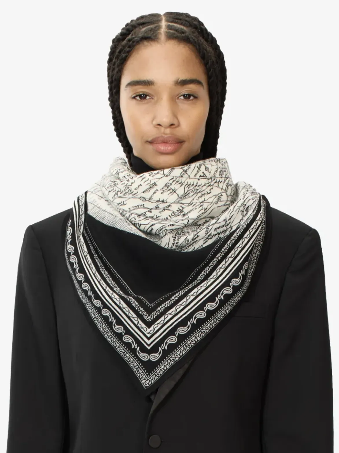 Mappemonde Square Wool Scarf