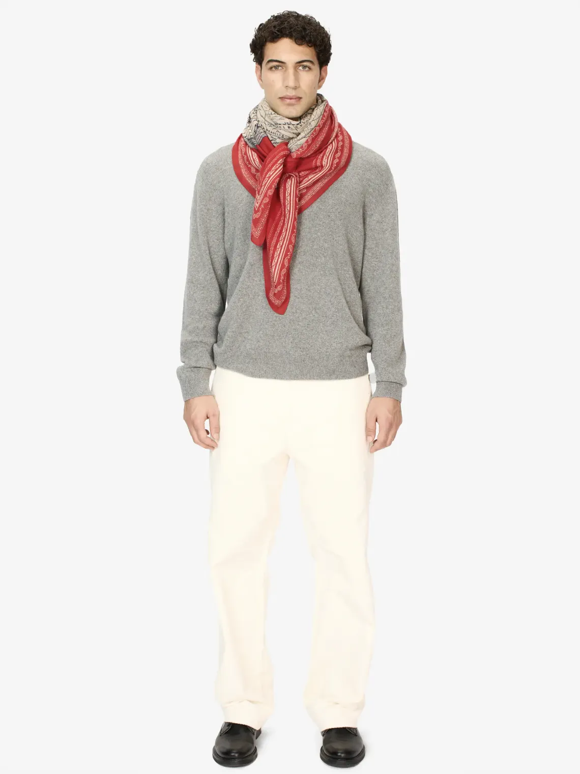 Mappemonde Square Wool Scarf