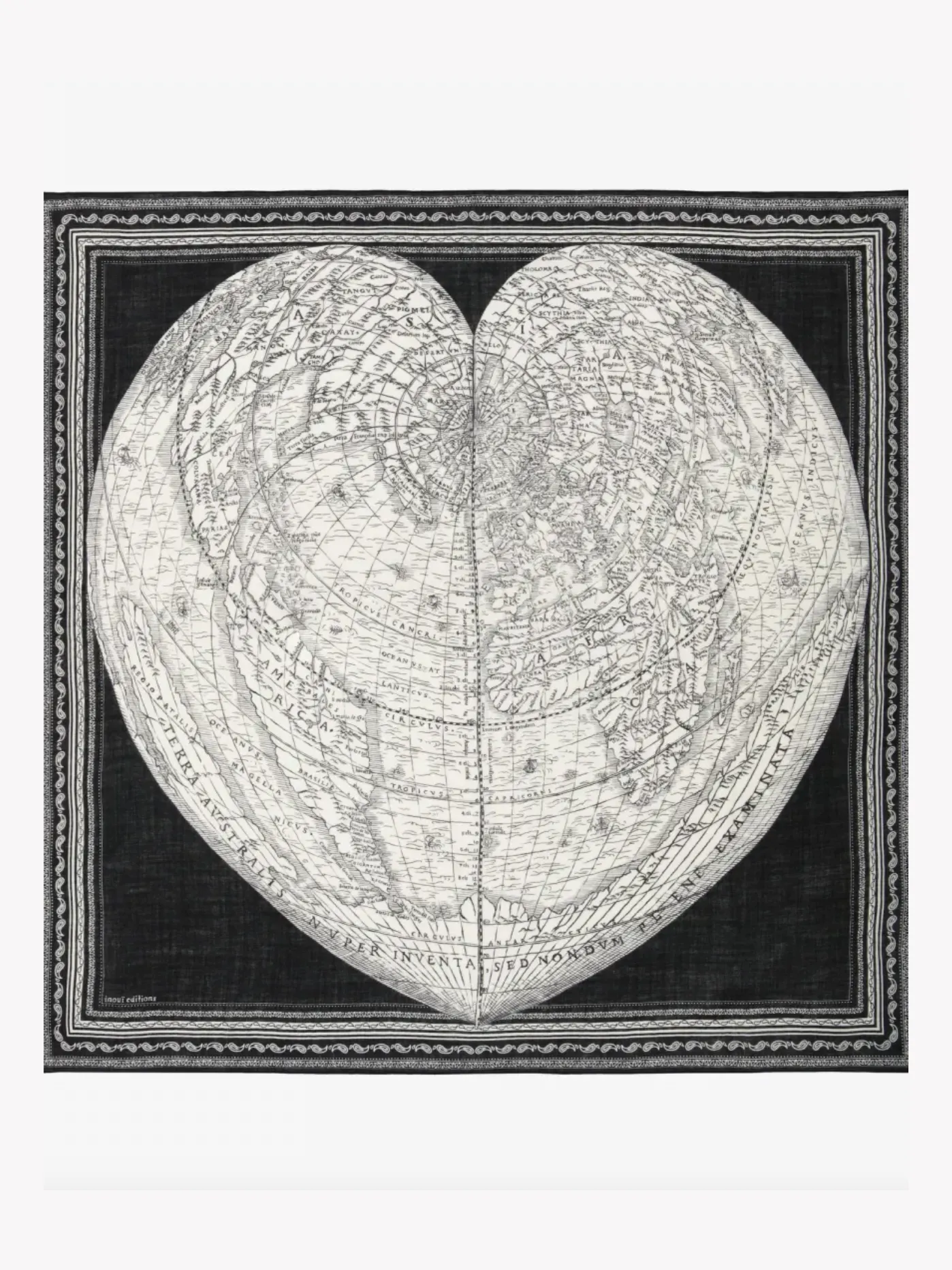 Mappemonde Square Wool Scarf