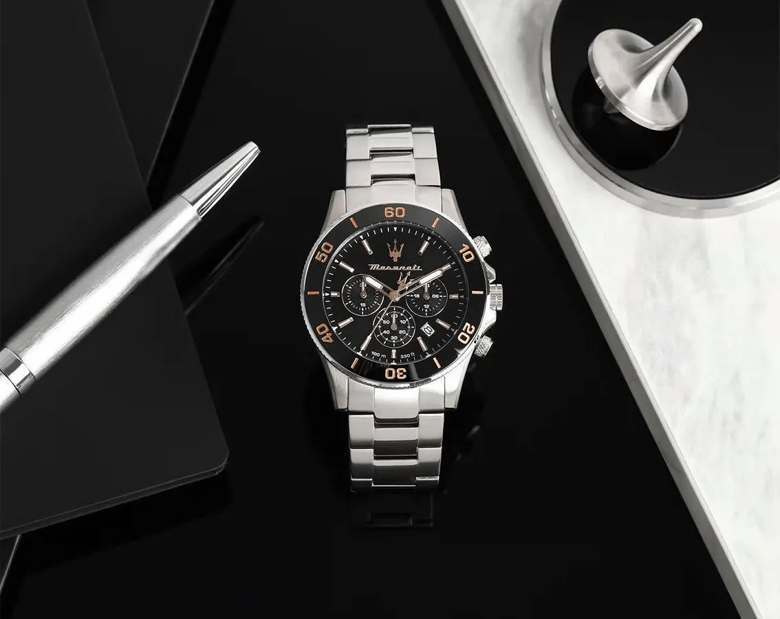 Maserati Competizione 43mm Ceramic Bezel Chronograph Men's Watch R8873600003