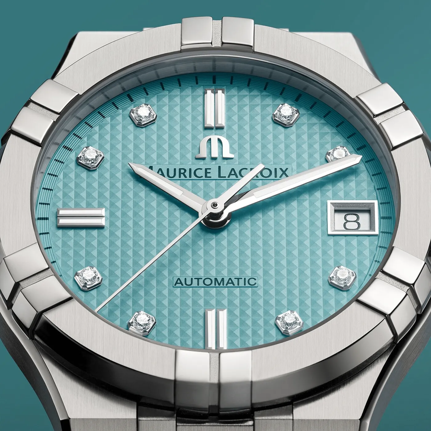 Maurice Lacroix AIKON 35mm Turquoise Limited Summer Edition Women's Watch AI6006-SS00F-451-C