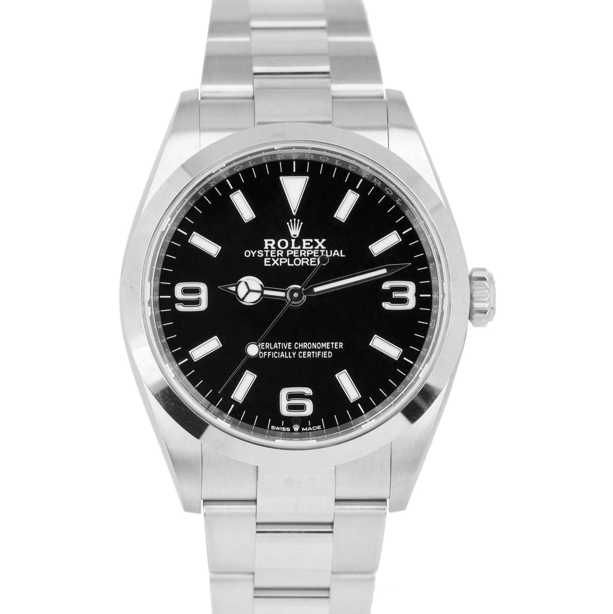 MAY 2021 MINT Rolex Explorer Black 3-6-9 Stainless Steel 36mm 124270 Watch B P
