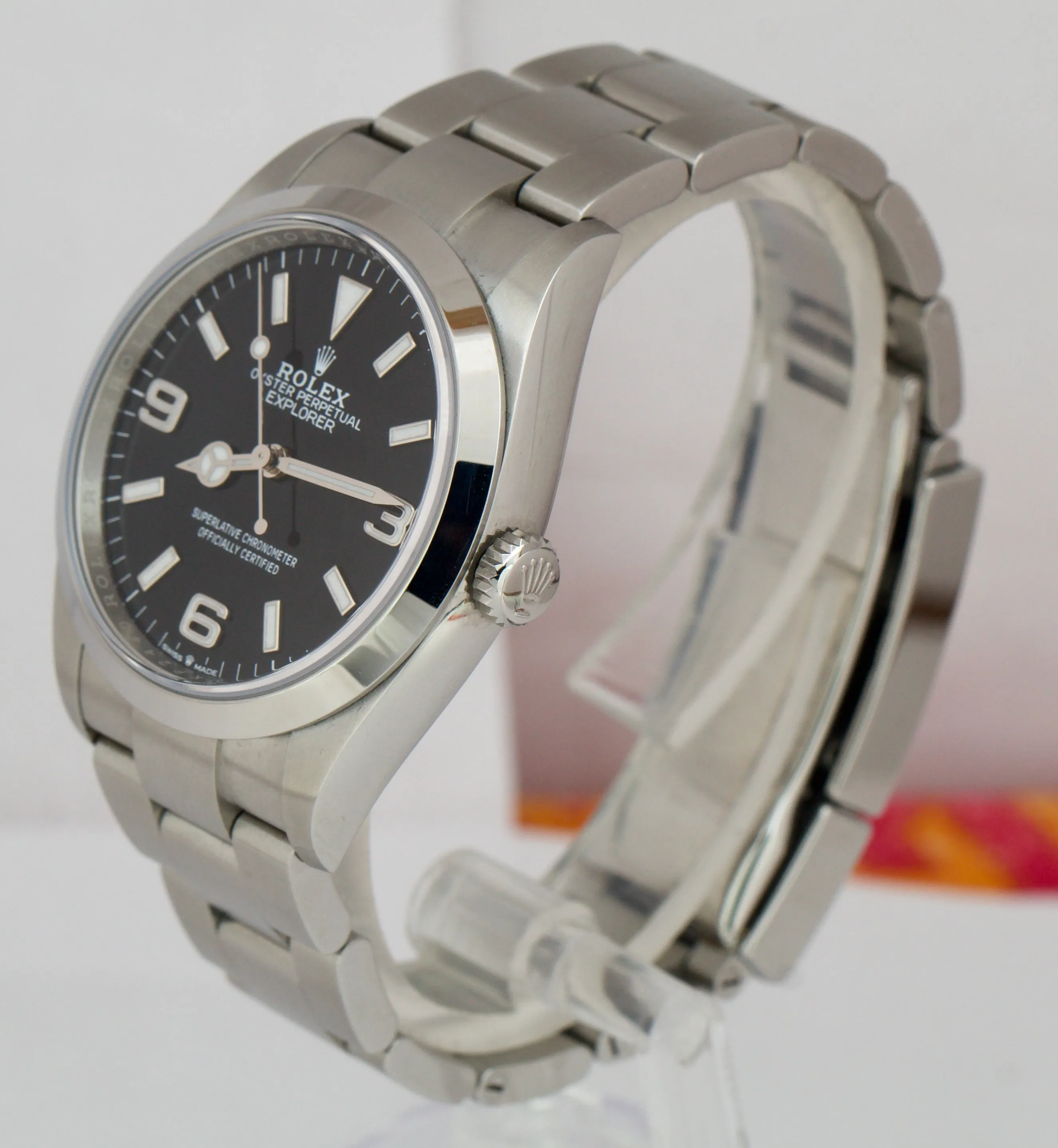 MAY 2021 MINT Rolex Explorer Black 3-6-9 Stainless Steel 36mm 124270 Watch B P