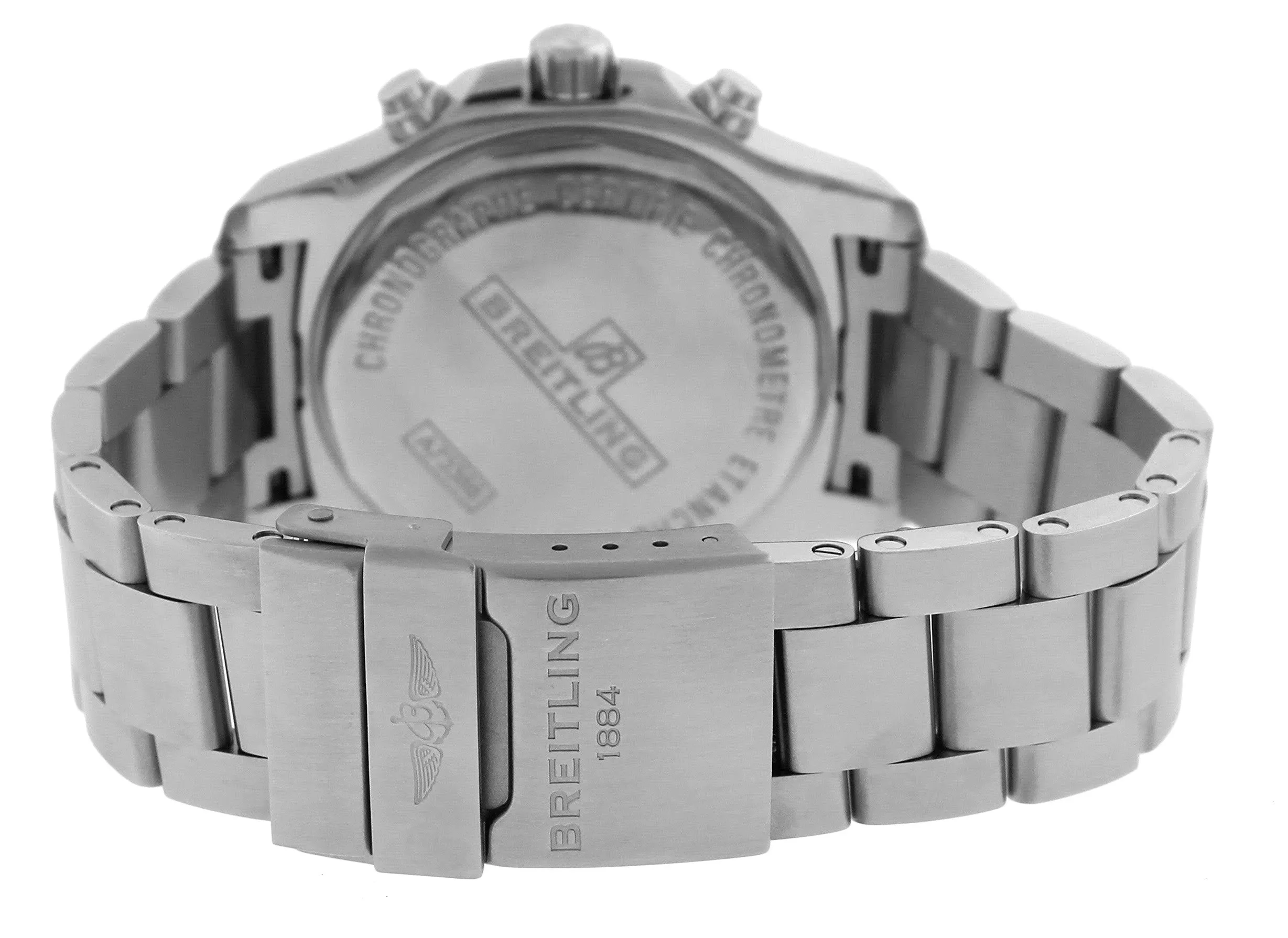 Men's Breitling Colt Chronograph A73388 Black 44mm Stainless Quartz Date Watch