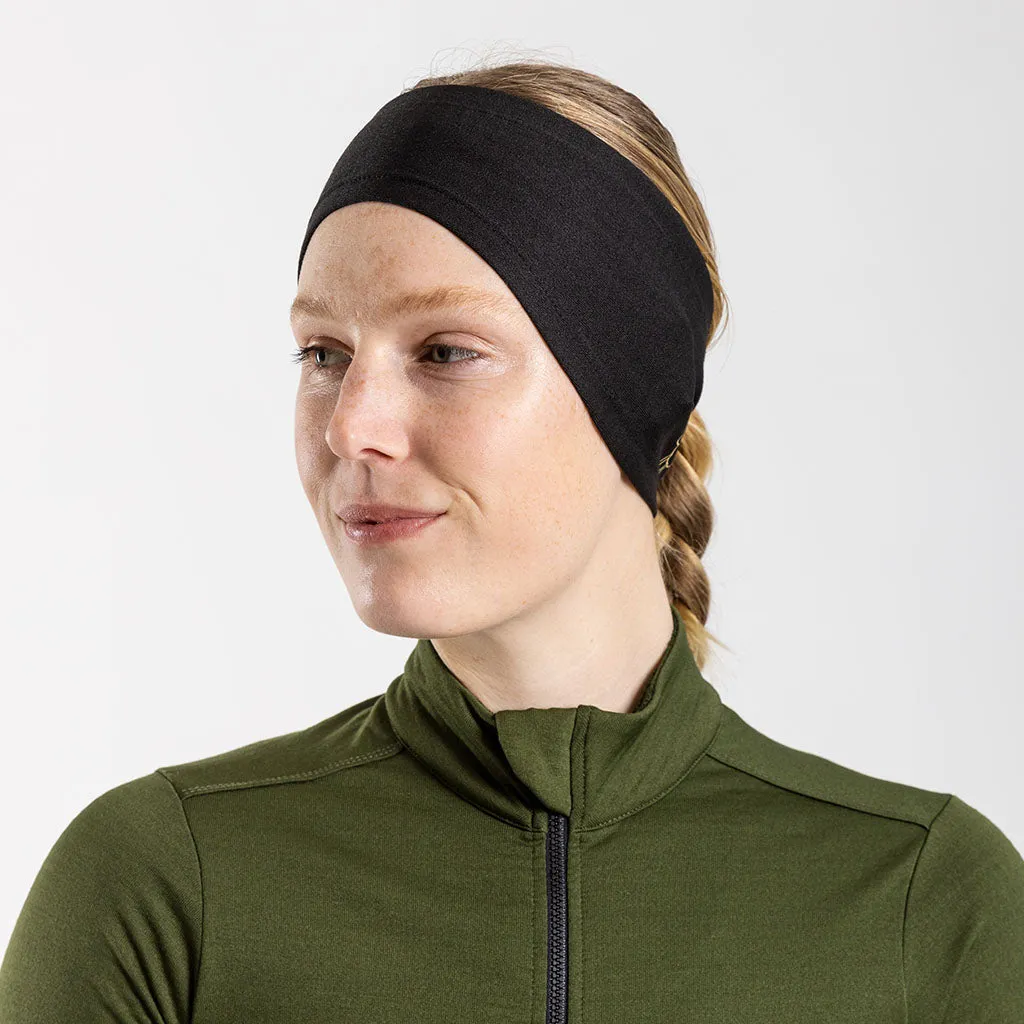 Merino Ear Warmer (Black)