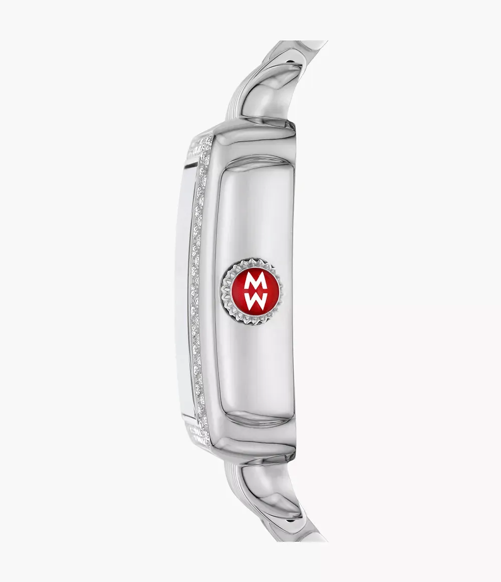 Michele Deco Madison Diamond 33mm Stainless Steel Women's Watch MWW06T000163