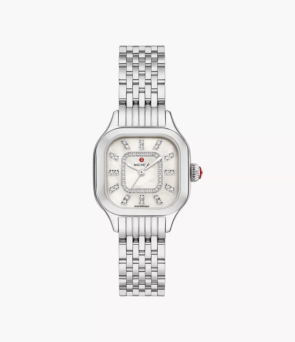 MICHELE Meggie 29mm MOP Dial Diamond Women's Watch MWW33B000008