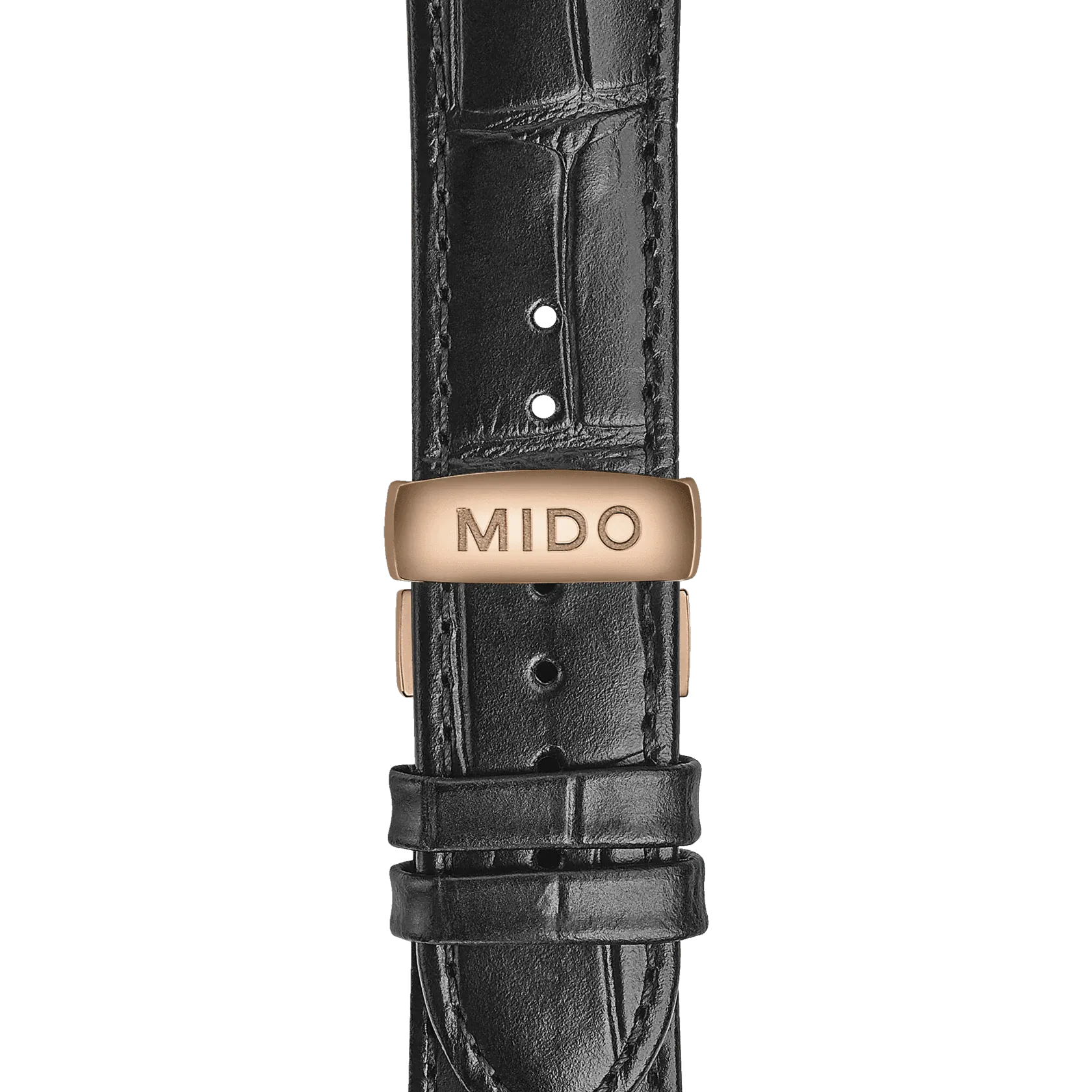 Mido Commander Gradient Rose Gold PVD Skeleton Dial Men's Watch M0214073641100