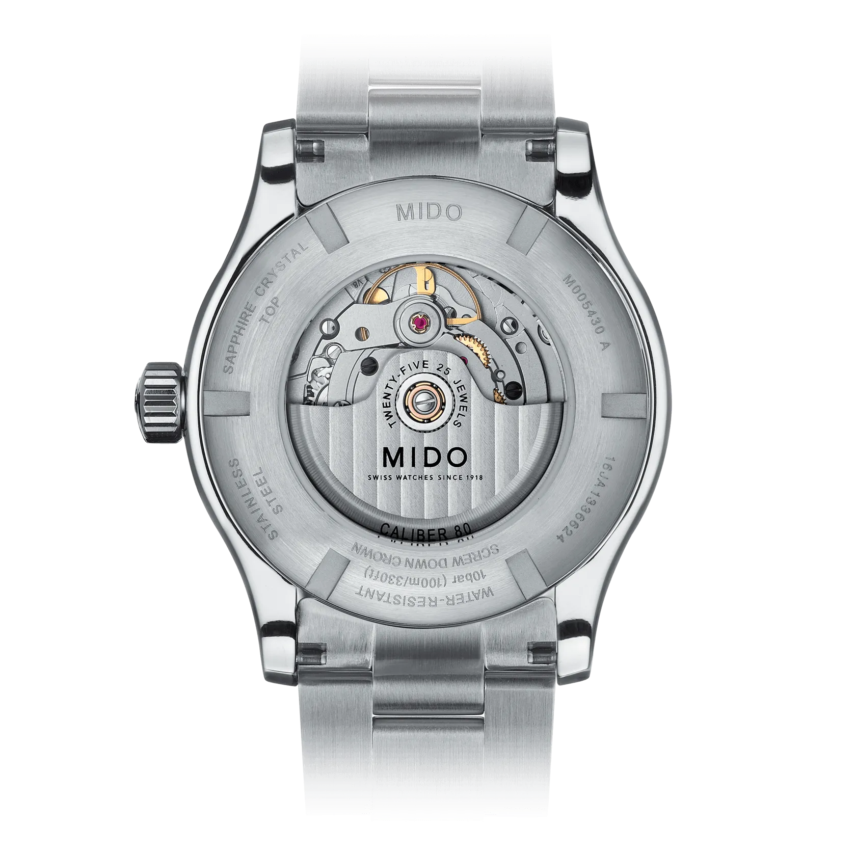 Mido Multifort Classic Silver Dial Stainless Steel Men's Watch M0054301103180