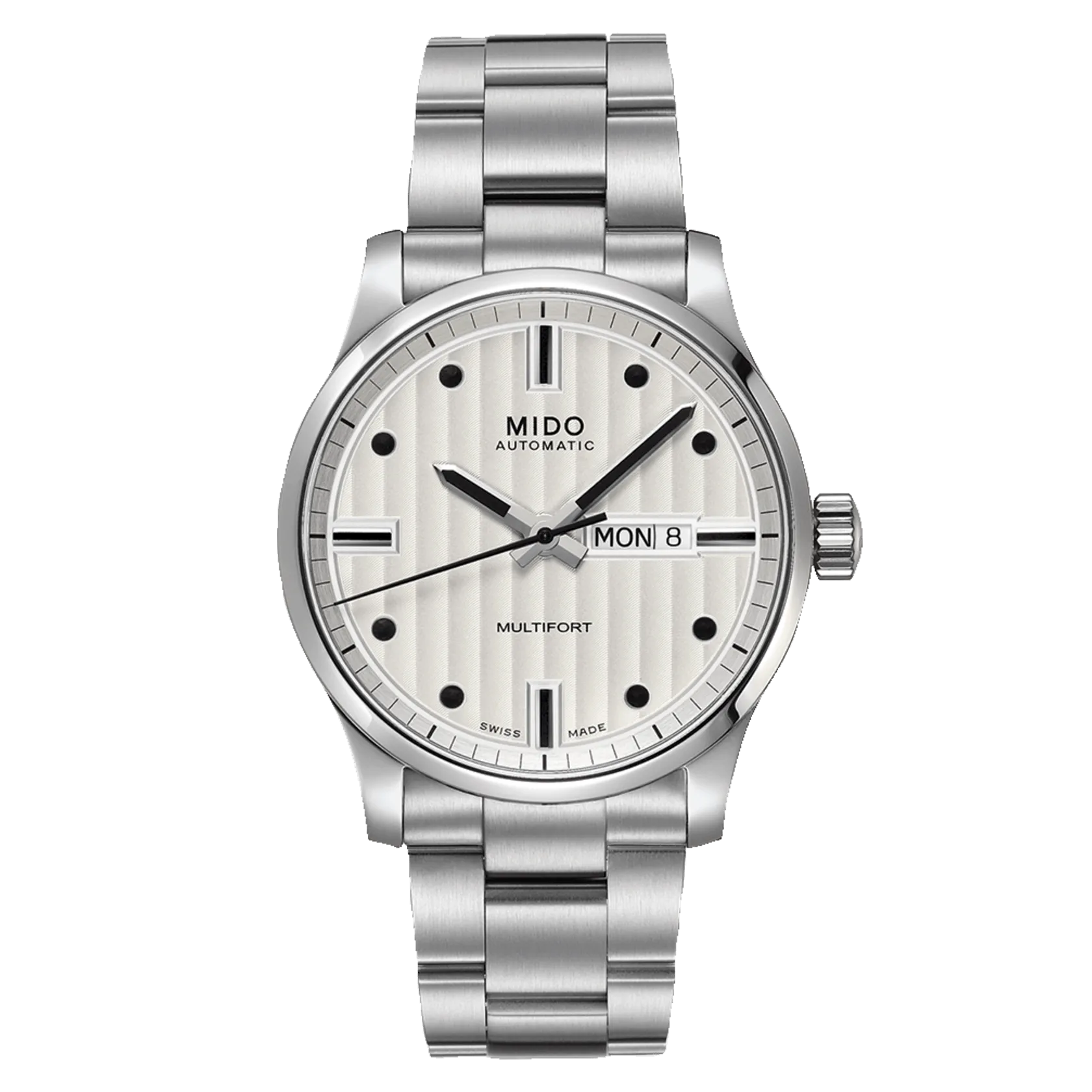 Mido Multifort Classic Silver Dial Stainless Steel Men's Watch M0054301103180
