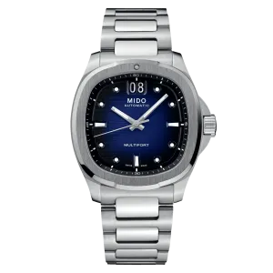 Mido Multifort TV Big Date Blue Dial Steel Men's Watch M0495261104100