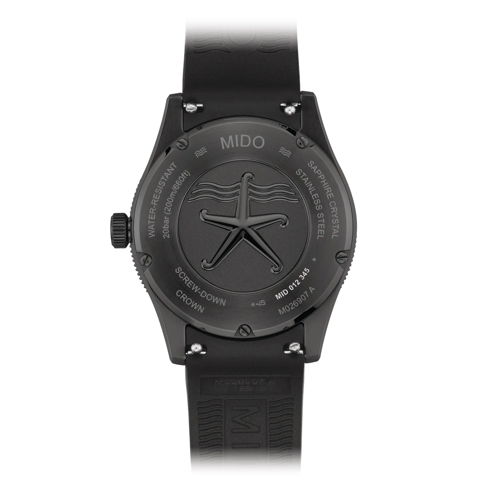 Mido Ocean Star 39mm Black PVD Steel Men's Watch M0269073705100