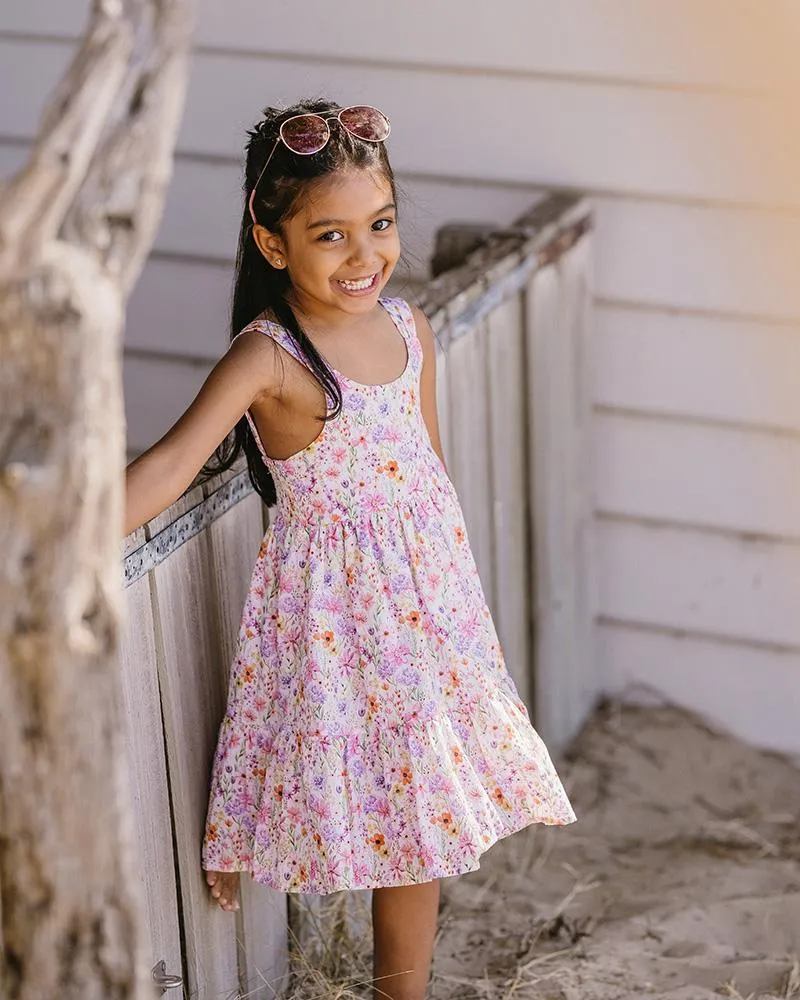 MINIHAHA NADIA PRINT SUNDRESS 3-8YRS