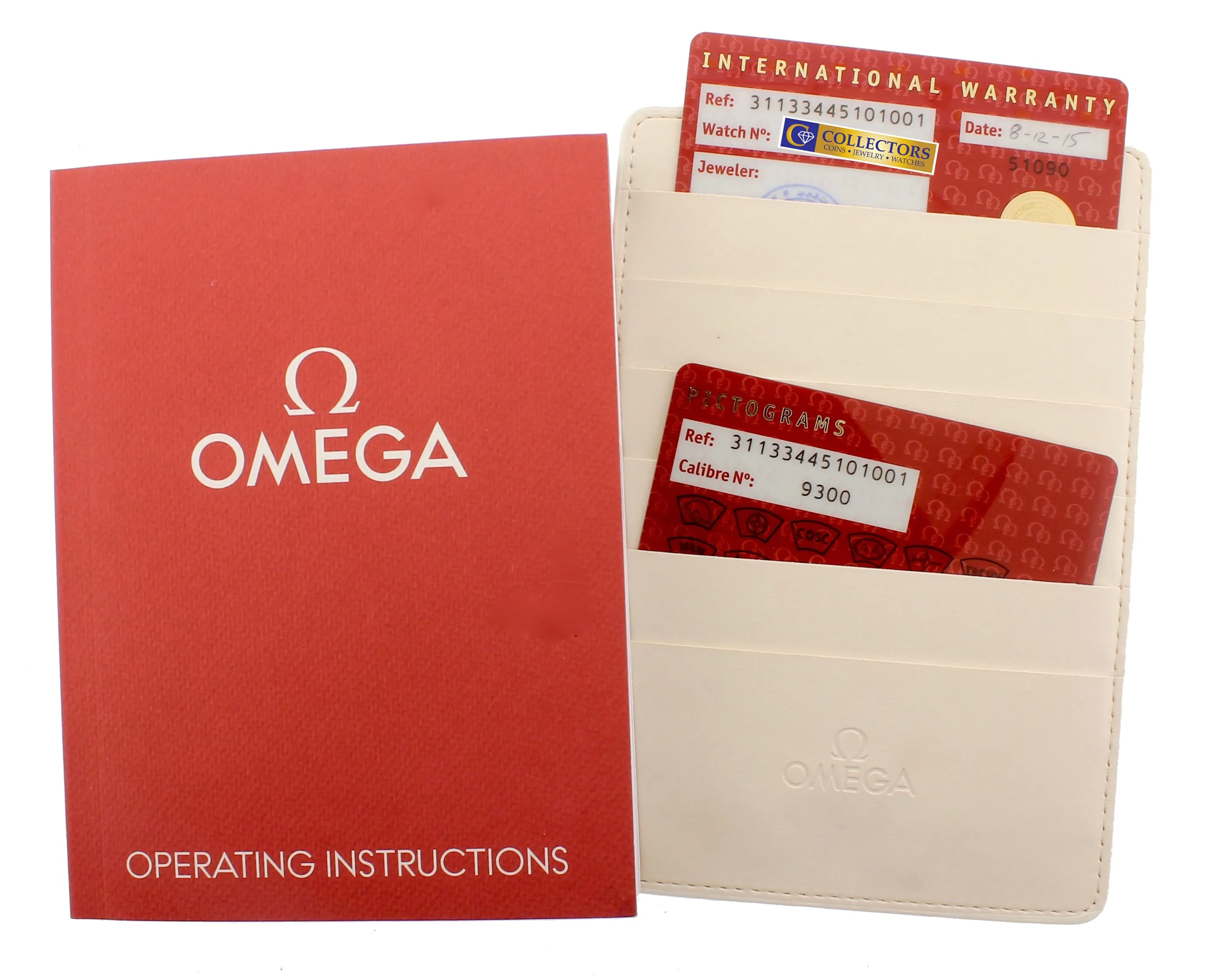 MINT 2015 Omega Speedmaster Chronograph 44mm Date Moon Watch 311.30.44.51.01.002