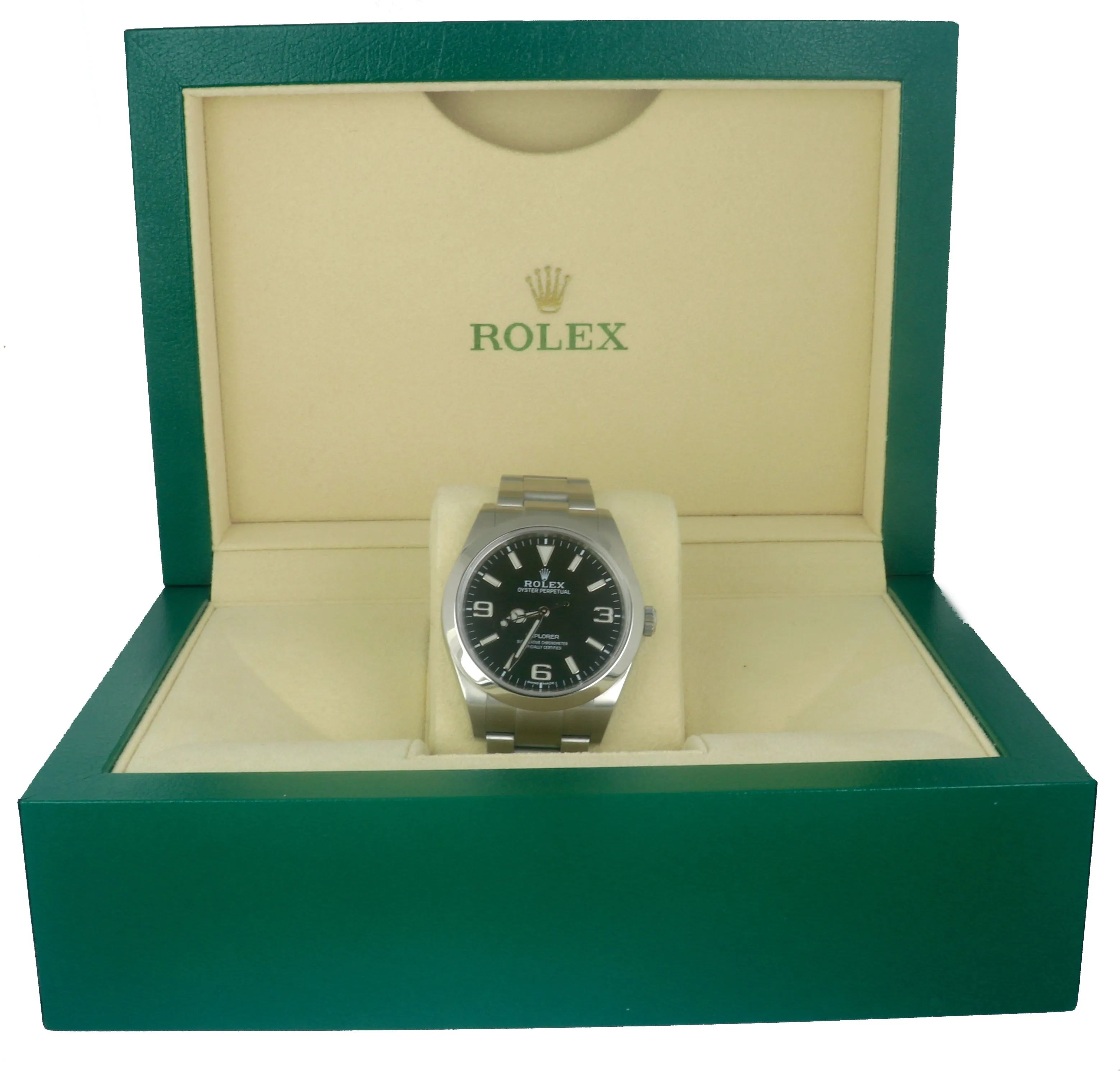 MINT 2017 Rolex Explorer I Black LUME 3-6-9 Mark II 214270 Stainless 39mm Oyster