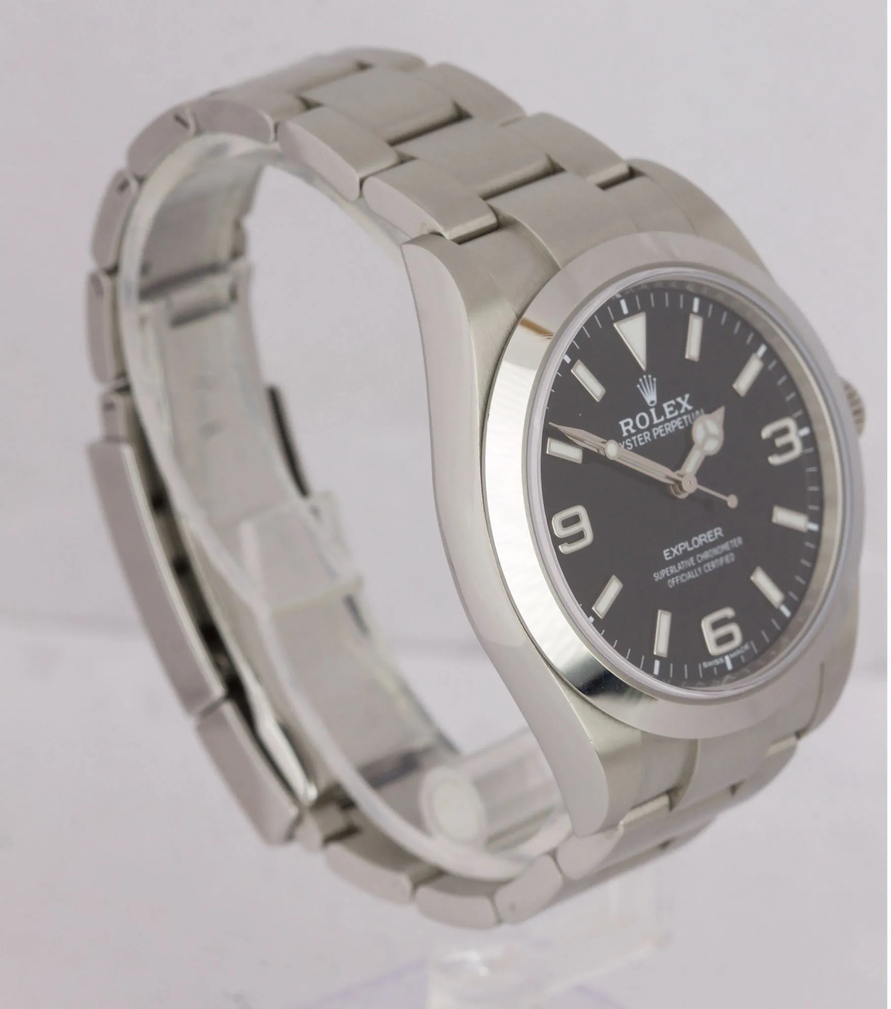 MINT 2017 Rolex Explorer I Black LUME 3-6-9 Mark II 214270 Stainless 39mm Oyster