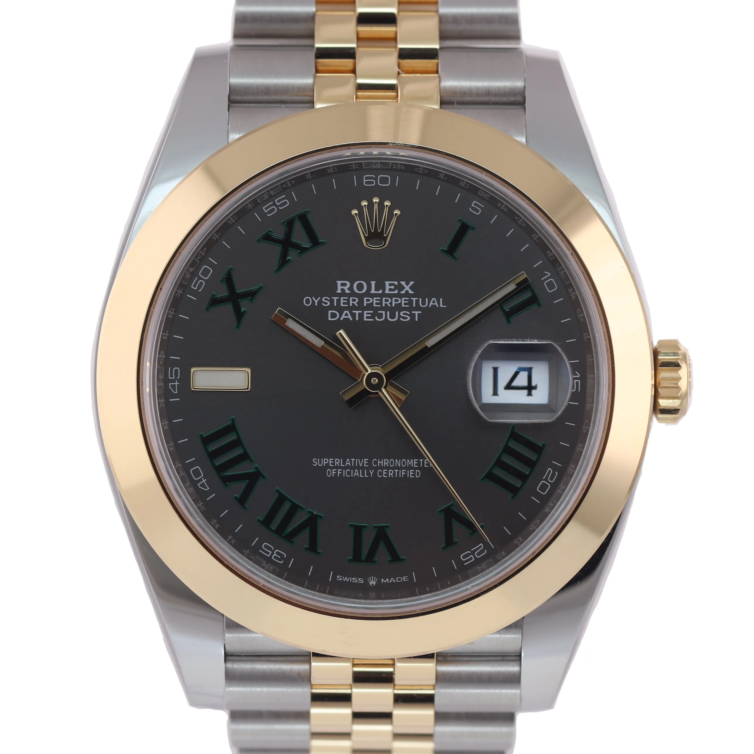 MINT PAPERS 2019 Rolex DateJust 41 Slate Wimbledon 126303 41mm Jubilee Watch