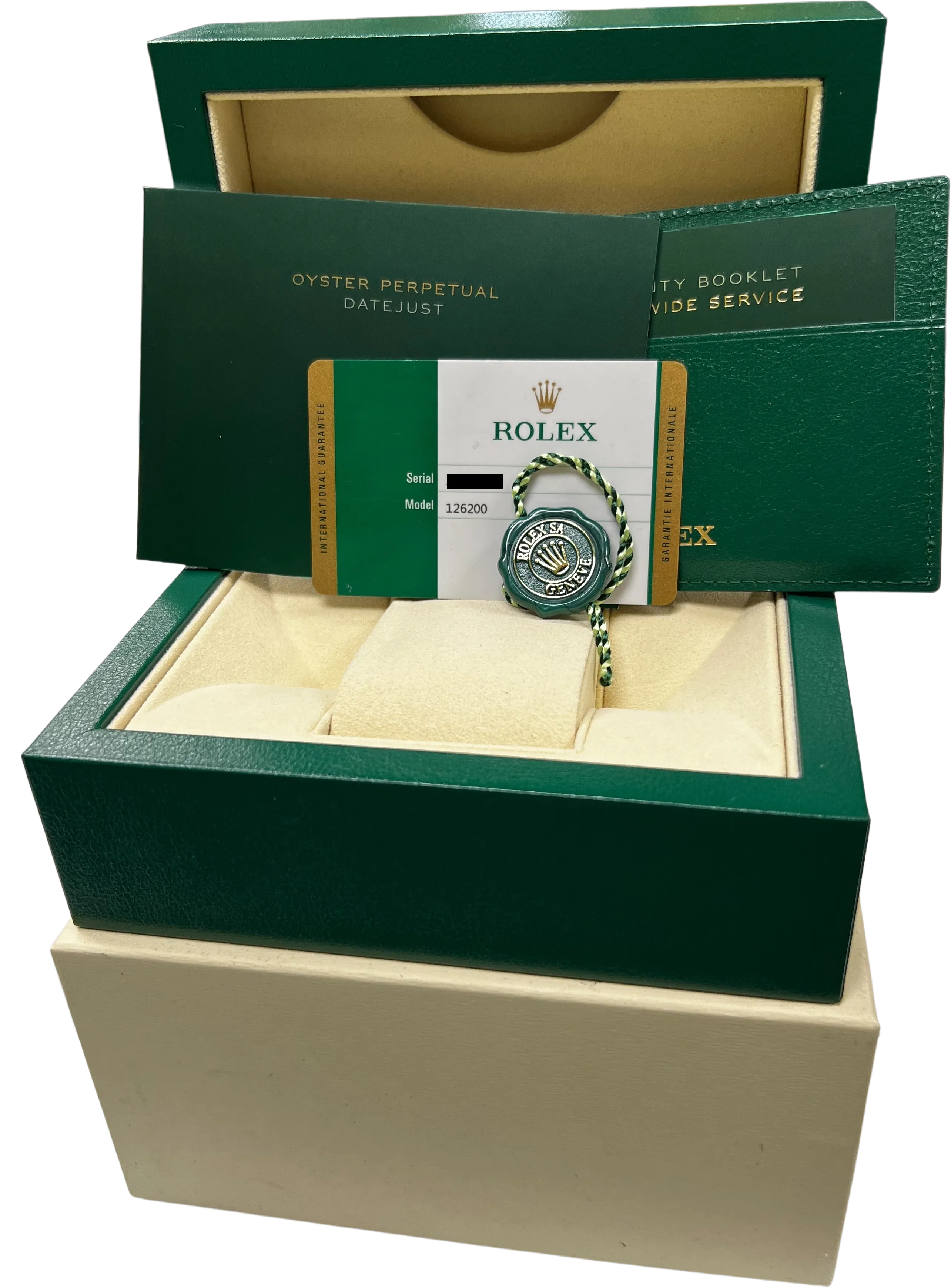 MINT Rolex DateJust 36mm Silver Stainless Steel Smooth Bezel Oyster Watch 126200