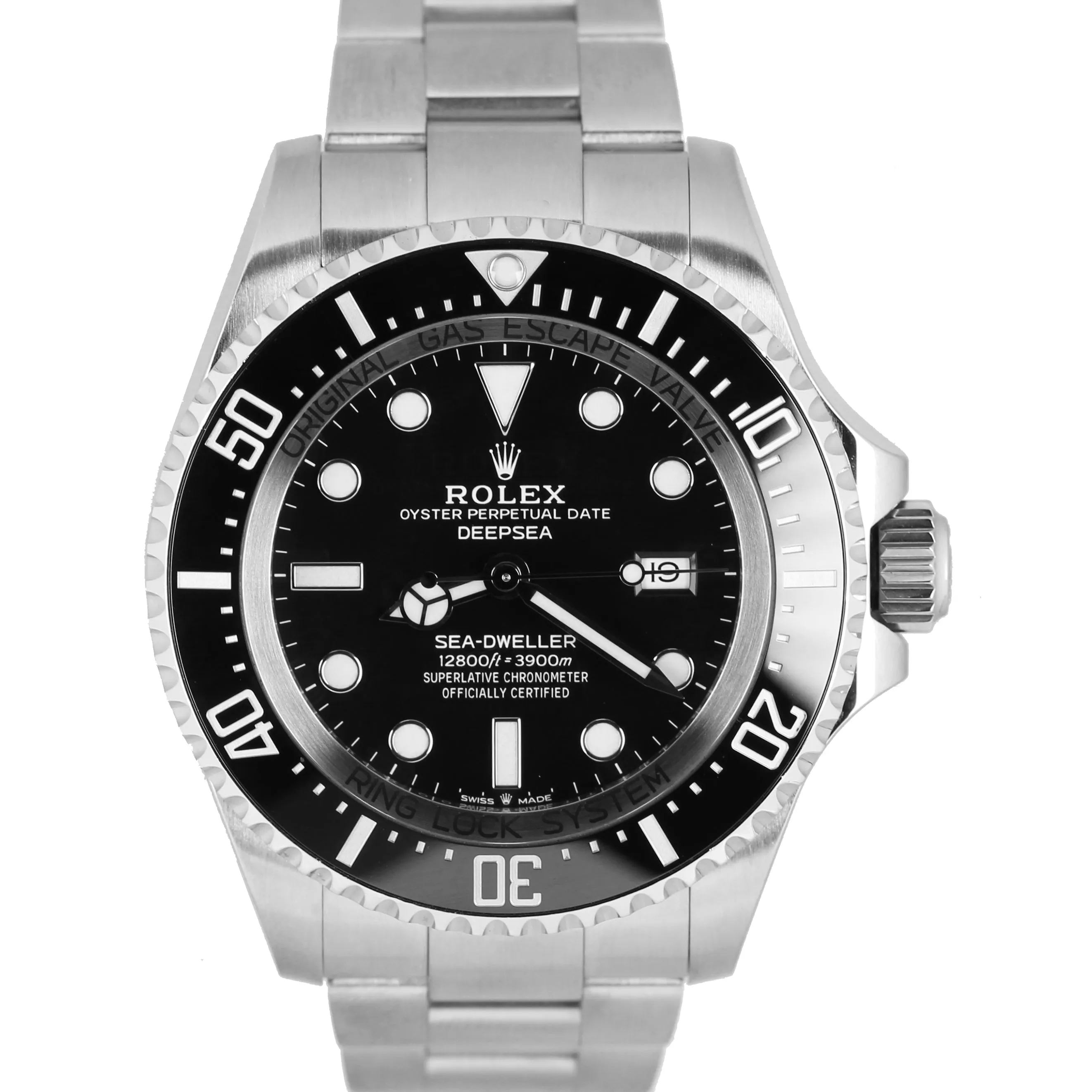 MINT Rolex Sea-Dweller Deepsea 126660 Black 44mm Dive Stainless Steel Watch