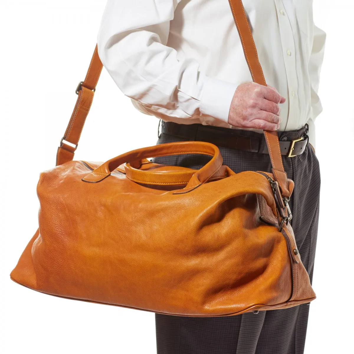 Moore and Giles Benedict Weekend Bag in Modern Saddle