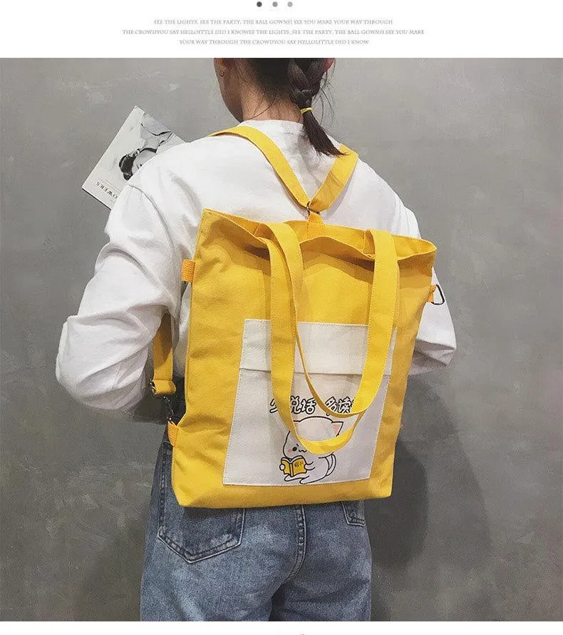 Multi-purpose Cat Learning Tote Bag