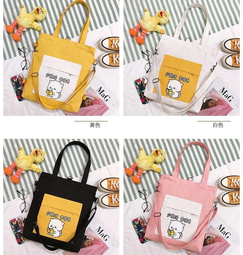 Multi-purpose Cat Learning Tote Bag