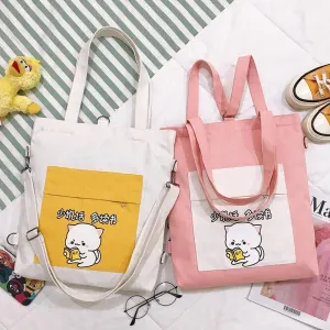 Multi-purpose Cat Learning Tote Bag