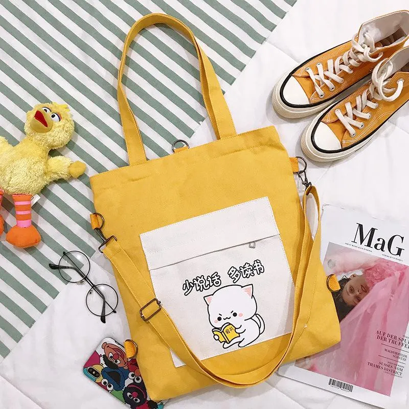 Multi-purpose Cat Learning Tote Bag