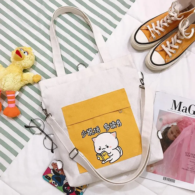 Multi-purpose Cat Learning Tote Bag