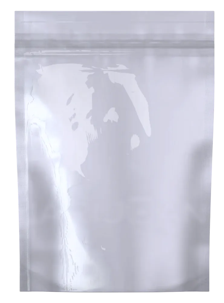 Mylar Bag White/Clear 1/8 Oz - 3.5 Grams (100 to 50,000 Count)