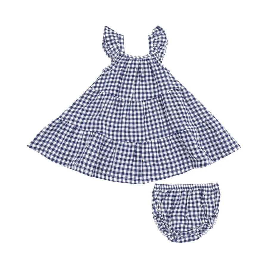 Navy Gingham Sundress