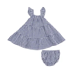 Navy Gingham Sundress