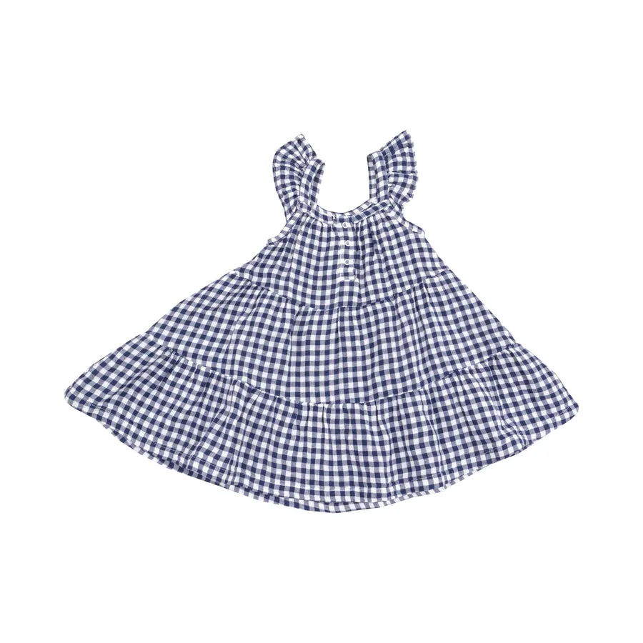 Navy Gingham Sundress