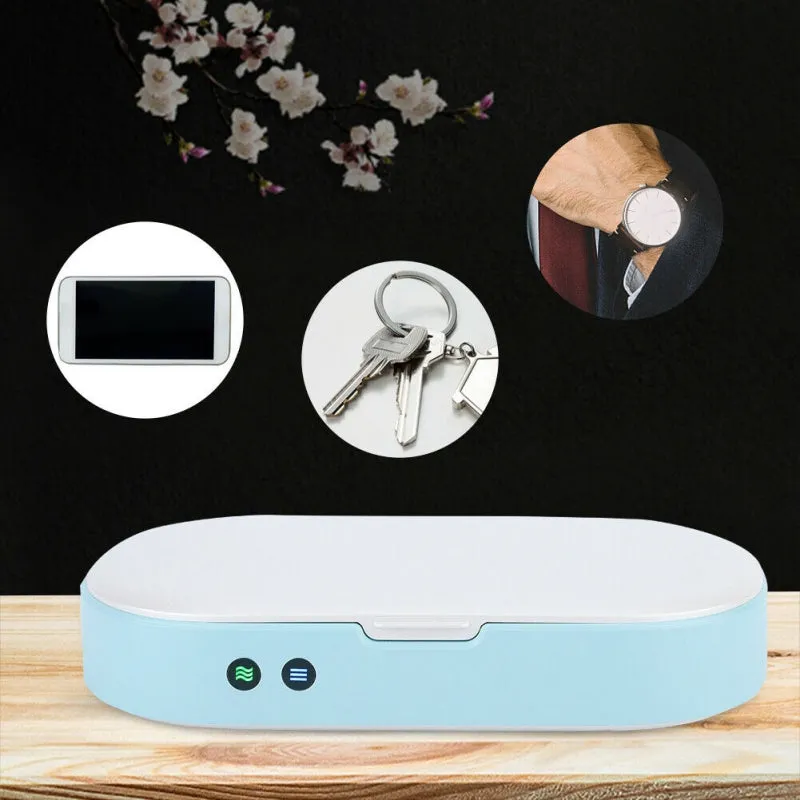 New 5V Double UV Phone Sterilizer Box Jewelry Phones Cleaner